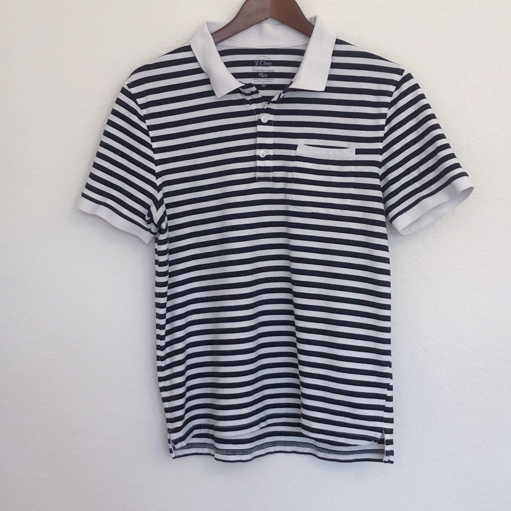 J. Crew Knit Goods striped polo